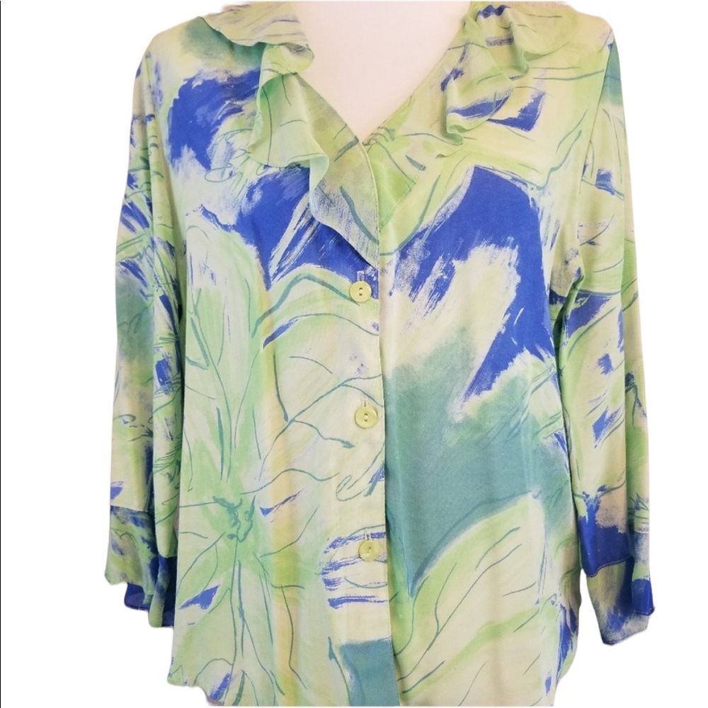 Sea Suns matching blouse and ruffled skirt, LG